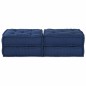 vidaXL Pouf modulari - 2 pezzi in tessuto indigo vidaXL Pouf modulari - 2 pezzi in tessuto indigo