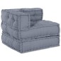 vidaXL Pouffe sofa modulare da 3 posti di , grigio vidaXL Pouffe sofa modulare da 3 posti di , grigio