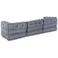 vidaXL Pouffe sofa modulare da 3 posti di , grigio vidaXL Pouffe sofa modulare da 3 posti di , grigio
