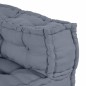vidaXL Pouffe sofa modulare da 3 posti di , grigio vidaXL Pouffe sofa modulare da 3 posti di , grigio