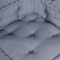 vidaXL Pouffe sofa modulare da 3 posti di , grigio vidaXL Pouffe sofa modulare da 3 posti di , grigio