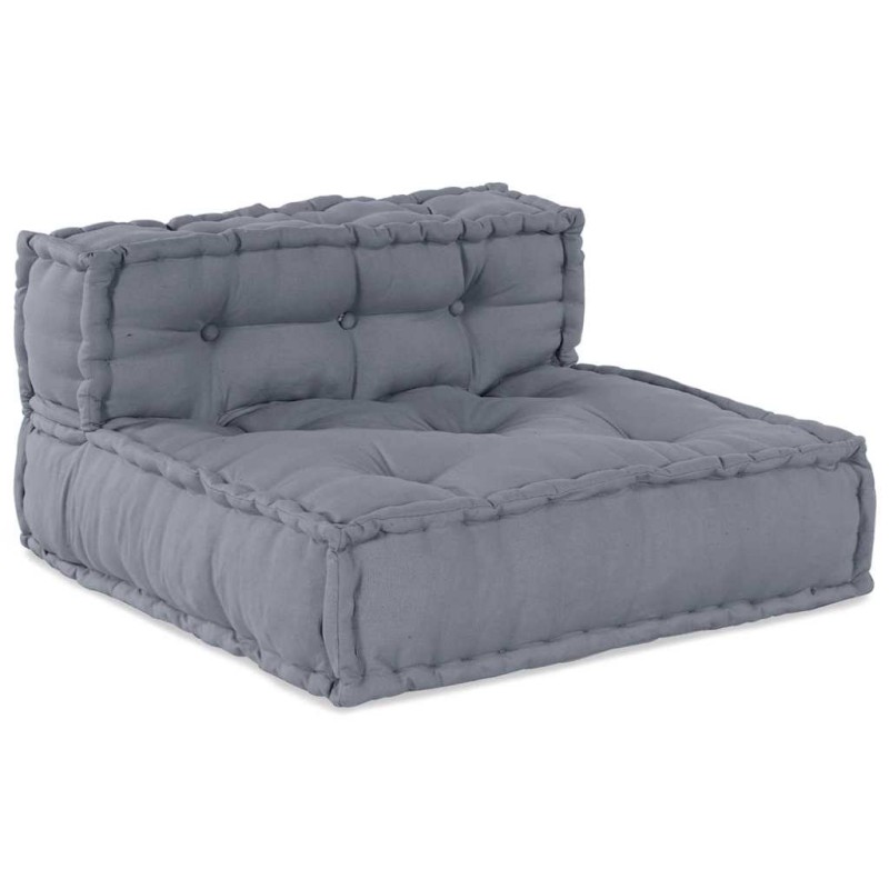 vidaXL Pouff modulare convertibile per 4 persone in tessuto grigio vidaXL Pouff modulare convertibile per 4 persone in tessuto grigio
