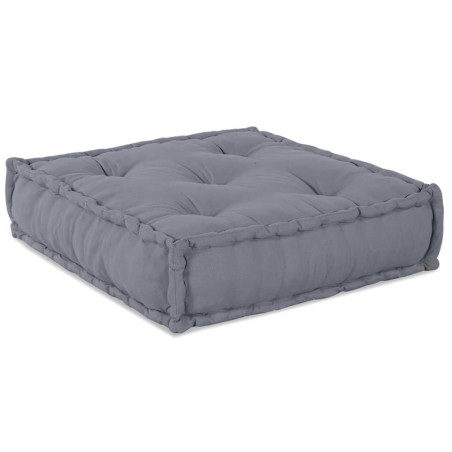 vidaXL Pouff modulare convertibile per 4 persone in tessuto grigio