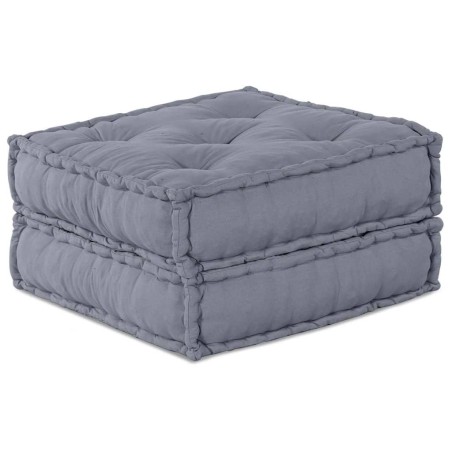 vidaXL Pouf Sofà Modulare a 2 Posti Convertibile in Tessuto Grigio di