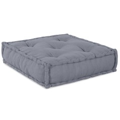 vidaXL Pouf Sofà Modulare a 2 Posti Convertibile in Tessuto Grigio di