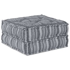vidaXL Pouffe Modulare Divano 2 Posti in Tessuto Grigio Chiaro