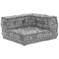 vidaXL Pouffe Sofà Modulare a 2 Posti Convertibile in Tessuto Grigio Chiaro di vidaXL Pouffe Sofà Modulare a 2 Posti Convertibile in Tessuto Grigio Chiaro di