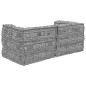 vidaXL Pouffe Sofà Modulare a 2 Posti Convertibile in Tessuto Grigio Chiaro di vidaXL Pouffe Sofà Modulare a 2 Posti Convertibile in Tessuto Grigio Chiaro di