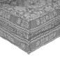 vidaXL Divano Pouffe Modulabile per 4 Persone Pieghevole - Grigio Chiaro vidaXL Divano Pouffe Modulabile per 4 Persone Pieghevole - Grigio Chiaro