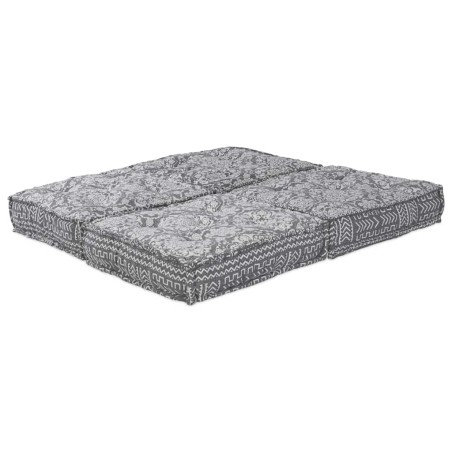 vidaXL Pouffe Modulare 2 Posti Convertibile Grigio Chiaro