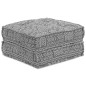 vidaXL Pouffe Modulare 2 Posti Convertibile Grigio Chiaro vidaXL Pouffe Modulare 2 Posti Convertibile Grigio Chiaro