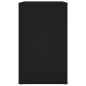 Comodino Nero 50x36x60 cm in Legno Multistrato Comodino Nero 50x36x60 cm in Legno Multistrato