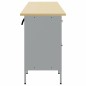 vidaXL Set di 5 pezzi di armadio da lavoro e tavolo ad angolo in legno ingegnerizzato rosso vidaXL Set di 5 pezzi di armadio da lavoro e tavolo ad angolo in legno ingegnerizzato rosso