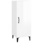Credenza Bianco Lucido 34,5x34x90 cm in Legno Multistrato Credenza Bianco Lucido 34,5x34x90 cm in Legno Multistrato