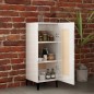 Credenza Bianco Lucido 34,5x34x90 cm in Legno Multistrato Credenza Bianco Lucido 34,5x34x90 cm in Legno Multistrato