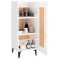 Credenza Bianco Lucido 34,5x34x90 cm in Legno Multistrato Credenza Bianco Lucido 34,5x34x90 cm in Legno Multistrato