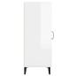 Credenza Bianco Lucido 34,5x34x90 cm in Legno Multistrato Credenza Bianco Lucido 34,5x34x90 cm in Legno Multistrato