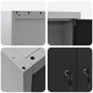 vidaXL Set da 5 Pezzi di Armadio per Utensili e Pannello Magnetico da Montare a Muro in Metallo Nero vidaXL Set da 5 Pezzi di Armadio per Utensili e Pannello Magnetico da Montare a Muro in Metallo Nero
