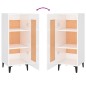 Credenza Bianco Lucido 34,5x34x90 cm in Legno Multistrato Credenza Bianco Lucido 34,5x34x90 cm in Legno Multistrato