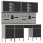 vidaXL Set da lavoro con 10 pezzi Acciaio nero