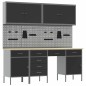 Set da lavoro di 10 pezzi in acciaio nero