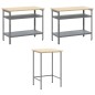 Set da tavolo per stoccaggio utensili in 10 pezzi nero in legno ingegnerizzato e metallo Set da tavolo per stoccaggio utensili in 10 pezzi nero in legno ingegnerizzato e metallo