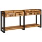 vidaXL Tavoli consolle con cassetto 2 pcs Marrone Legno: Acacia solida vidaXL Tavoli consolle con cassetto 2 pcs Marrone Legno: Acacia solida