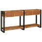 vidaXL Tavoli consolle con cassetto 2 pcs Marrone Legno: Acacia solida vidaXL Tavoli consolle con cassetto 2 pcs Marrone Legno: Acacia solida