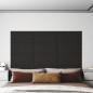 Pannelli Murali 12 pz Neri 60x30 cm in Velluto 2,16 m²