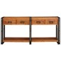 vidaXL Console Table 2 con cassetto 2 pcs Marrone Legno: Acacia solida vidaXL Console Table 2 con cassetto 2 pcs Marrone Legno: Acacia solida