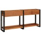 vidaXL Console Table 2 con cassetto 2 pcs Marrone Legno: Acacia solida vidaXL Console Table 2 con cassetto 2 pcs Marrone Legno: Acacia solida