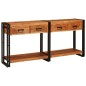vidaXL Console Table 2 con cassetto 2 pcs Marrone Legno: Acacia solida vidaXL Console Table 2 con cassetto 2 pcs Marrone Legno: Acacia solida