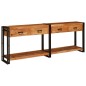 vidaXL Tavoli consolle 2 pcs Marrone Legno massello di acacia vidaXL Tavoli consolle 2 pcs Marrone Legno massello di acacia