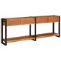 vidaXL Tavoli consolle 2 pcs Marrone Legno massello di acacia vidaXL Tavoli consolle 2 pcs Marrone Legno massello di acacia
