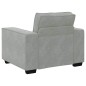 Set Divano 3 Pezzi con Cuscini in Velluto Grigio Chiaro Set Divano 3 Pezzi con Cuscini in Velluto Grigio Chiaro