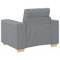 vidaXL Set di Divani 3 Pezzi con Cuscini Tessuto Grigio Chiaro