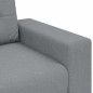 vidaXL Set di Divani 3 Pezzi con Cuscini Tessuto Grigio Chiaro