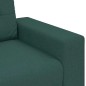 vidaXL Set Divano 3 Pezzi con Cuscini - Tessuto Verde Scuro vidaXL Set Divano 3 Pezzi con Cuscini - Tessuto Verde Scuro