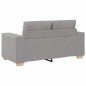 Set divano 3 pezzi con cuscini grigi