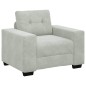 Set Divano a 3 Pezzi con Cuscini Velluto Grigio Chiaro Set Divano a 3 Pezzi con Cuscini Velluto Grigio Chiaro