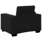 Set Divano 3 Pezzi con Cuscini Nero Velluto Set Divano 3 Pezzi con Cuscini Nero Velluto