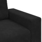 Set Divano 3 Pezzi con Cuscini Nero Velluto Set Divano 3 Pezzi con Cuscini Nero Velluto