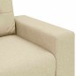 vidaXL Set Divano a 2 Pezzi con Cuscini Tessuto Panna vidaXL Set Divano a 2 Pezzi con Cuscini Tessuto Panna