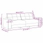 vidaXL Set Divano a 2 Pezzi con Cuscini Tessuto Panna vidaXL Set Divano a 2 Pezzi con Cuscini Tessuto Panna