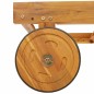 vidaXL Sdraio con cuscino e tavolo beige in legno massello di acacia vidaXL Sdraio con cuscino e tavolo beige in legno massello di acacia