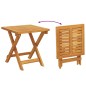 vidaXL Sdraio con cuscino e tavolo beige in legno massello di acacia vidaXL Sdraio con cuscino e tavolo beige in legno massello di acacia