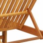 vidaXL Lettino da sole doppio con ruote e cuscino - Legno di acacia robusto vidaXL Lettino da sole doppio con ruote e cuscino - Legno di acacia robusto