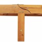 vidaXL Lettino da sole vitaXL con ruote e cuscino - legno di acacia massello vidaXL Lettino da sole vitaXL con ruote e cuscino - legno di acacia massello
