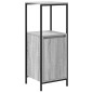 Set di mobili da bagno 5 pezzi vitaXL grigio sonoma in legno ingegnerizzato