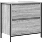 Set di mobili da bagno 5 pezzi vitaXL grigio sonoma in legno ingegnerizzato